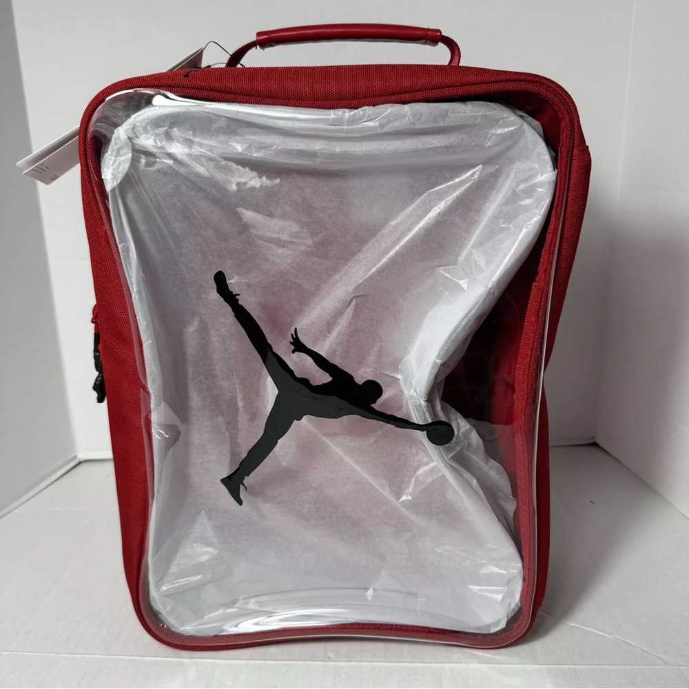 Jordan Jumpman Travel Shoe Bag Gym Red Size Large Red Clear 9A0776-R78 New